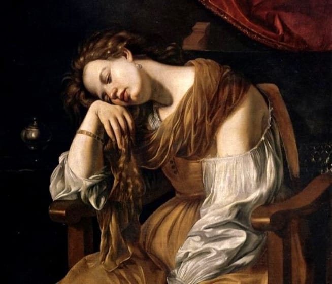 Penitent Magdalene by Artemisia Gentileschi