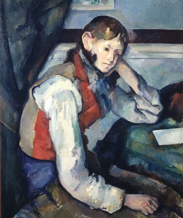 The Boy in the Red Vest by Paul Cézanne