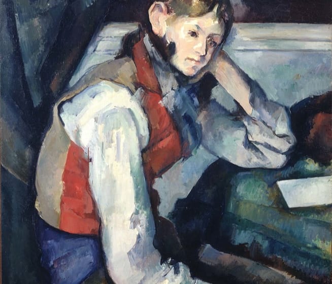 The Boy in the Red Vest by Paul Cézanne