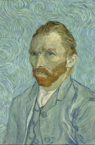 Van Gogh self-portrait by Vinecent Van Gogh